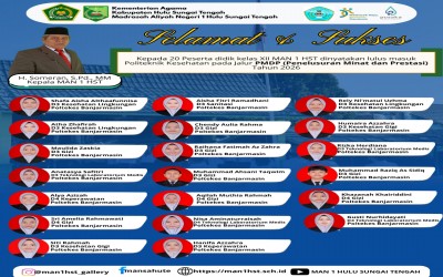 20 Peserta Didik MAN 1 HST Lolos Poltekkes Jalur PMDP 2026