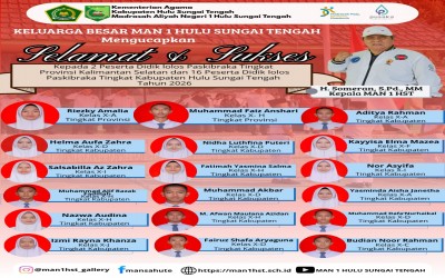 MAN 1 HST Kirim 2 Perwakilan ke Provinsi dan 16 ke Tingkat Kabupaten pada Paskibraka 2026